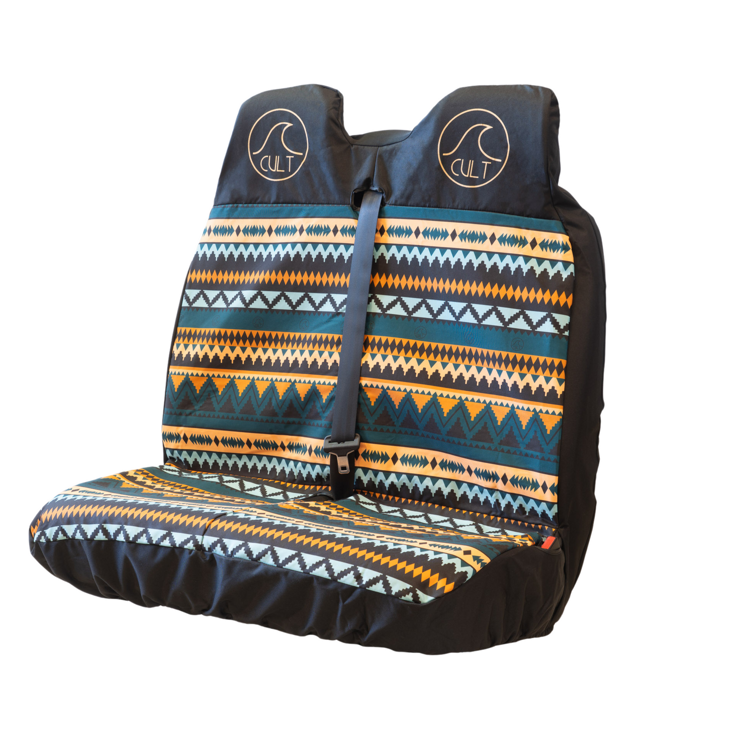 Double front seat cover
