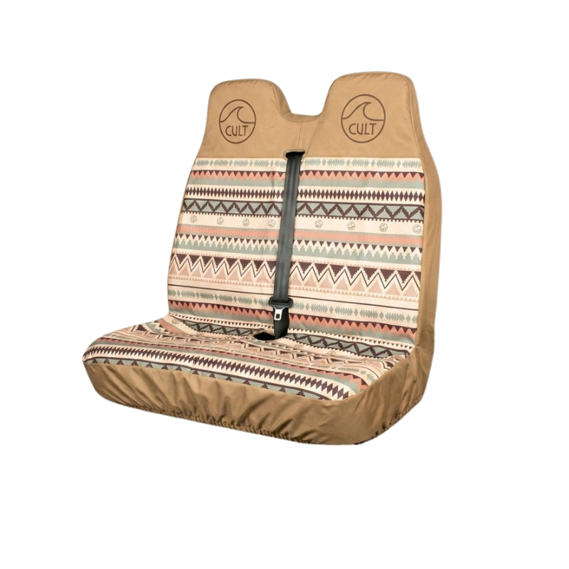 Double front seat cover INDI Brown