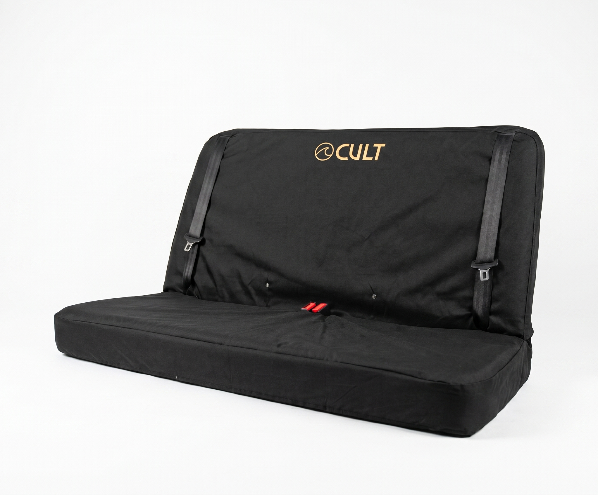 California Double Back Seat Cover BLACK (Headrest covers not included)