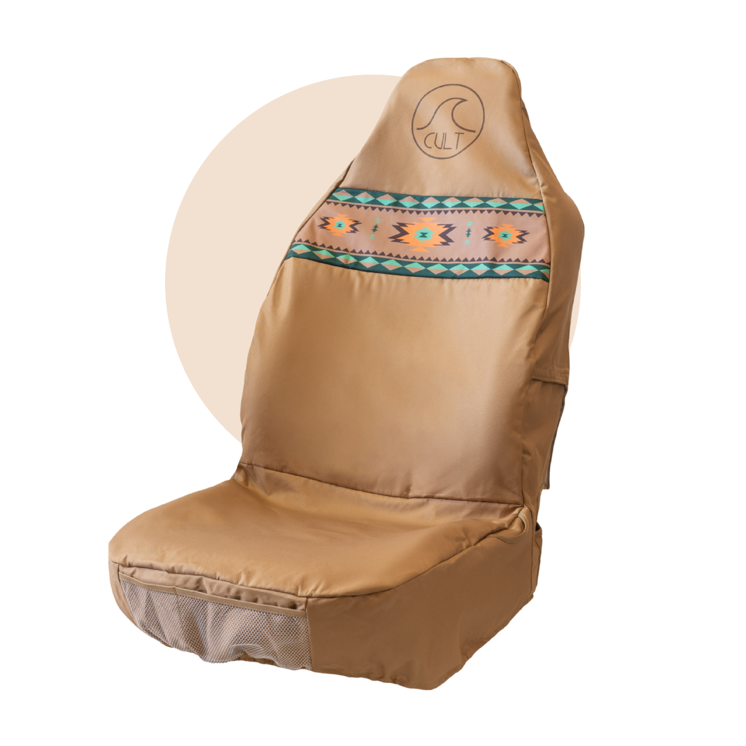 Einzelsitzbezug Aztec Schwarz und Weiß