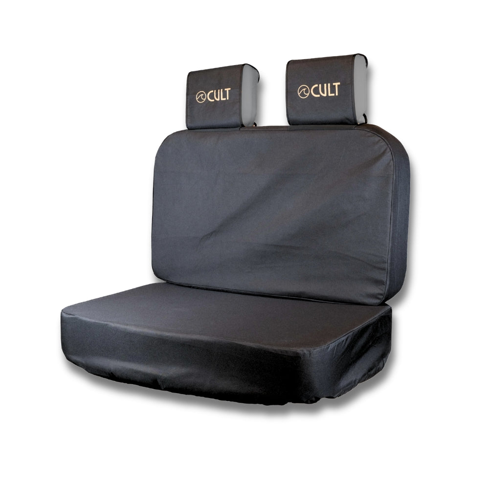 Campervan Back Bench Seat Cover BLACK