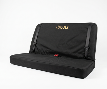 California Double Back Seat Cover BLACK (Headrest covers not included)