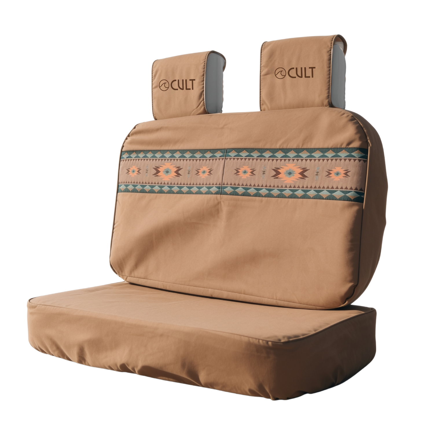 Campervan Back Bench Seat Cover AZTEC BROWN