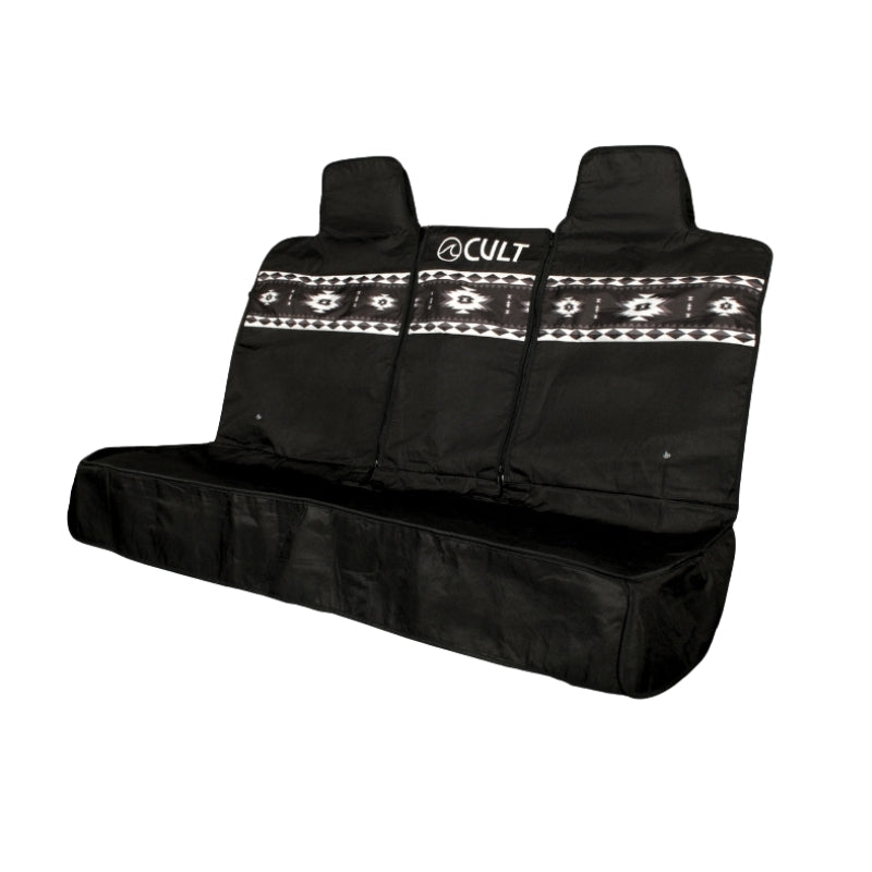 Car &amp; Pickup Back Seat Cover AZTEC BLACK &amp; WHITE