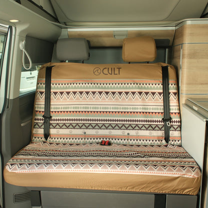 California Double Back Seat Cover INDI BROWN (Headrest covers not included)