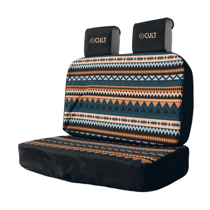 Campervan Back Bench Seat Cover INDI BLUE