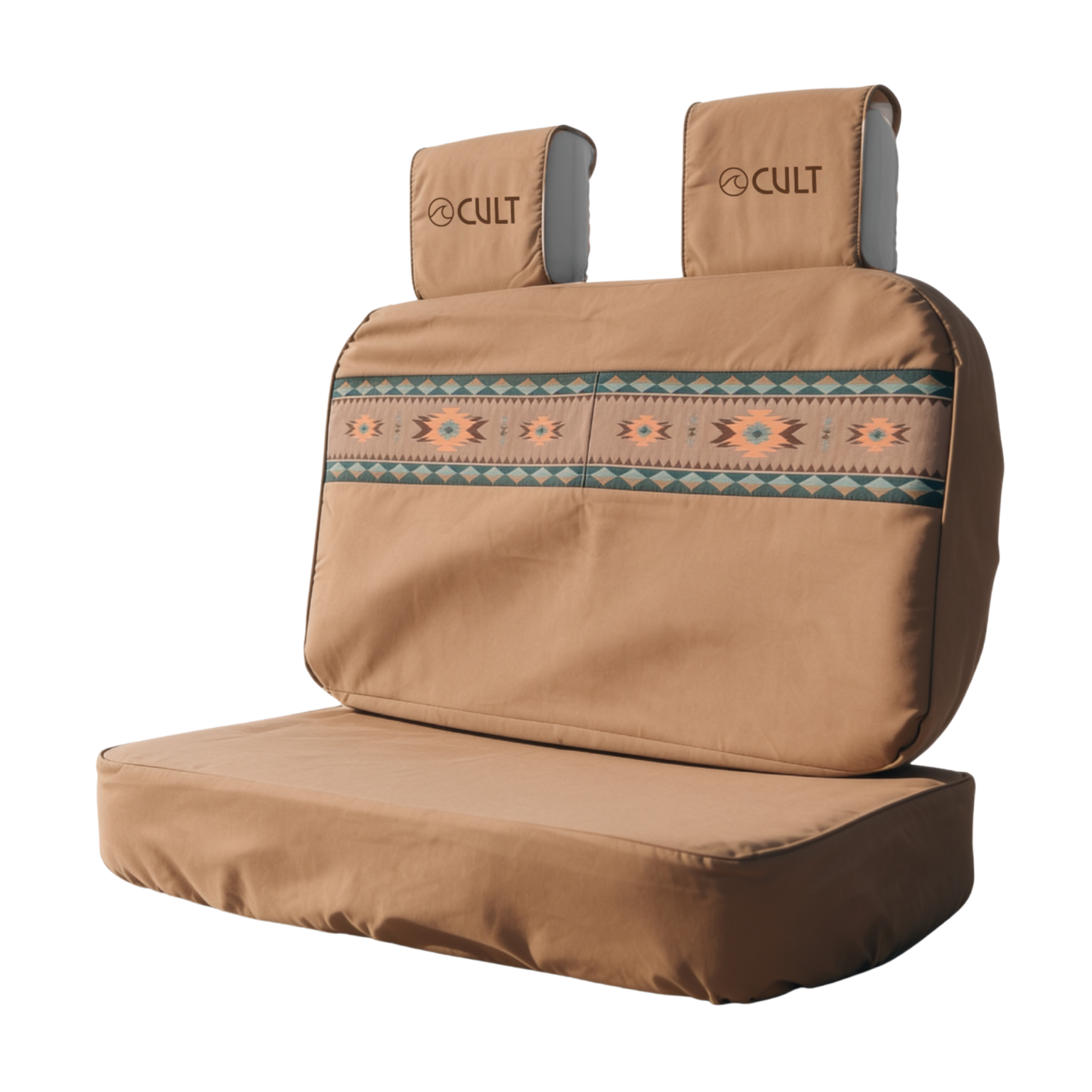 Campervan Back Bench Seat Cover AZTEC BROWN