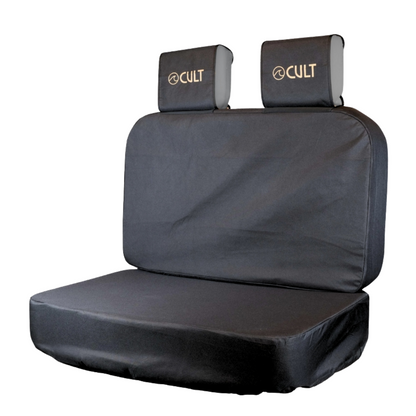 Campervan Back Bench Seat Cover BLACK