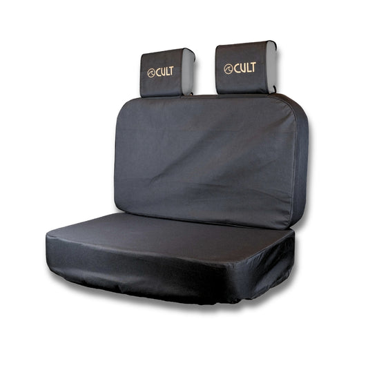 Campervan Back Bench Seat Cover BLACK