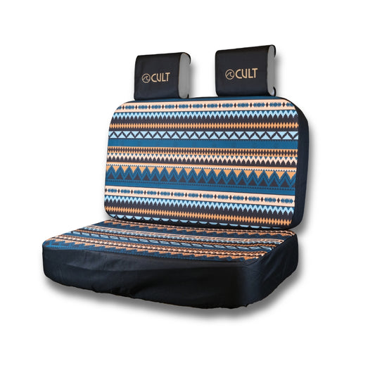 Campervan Back Bench Seat Cover INDI BLUE