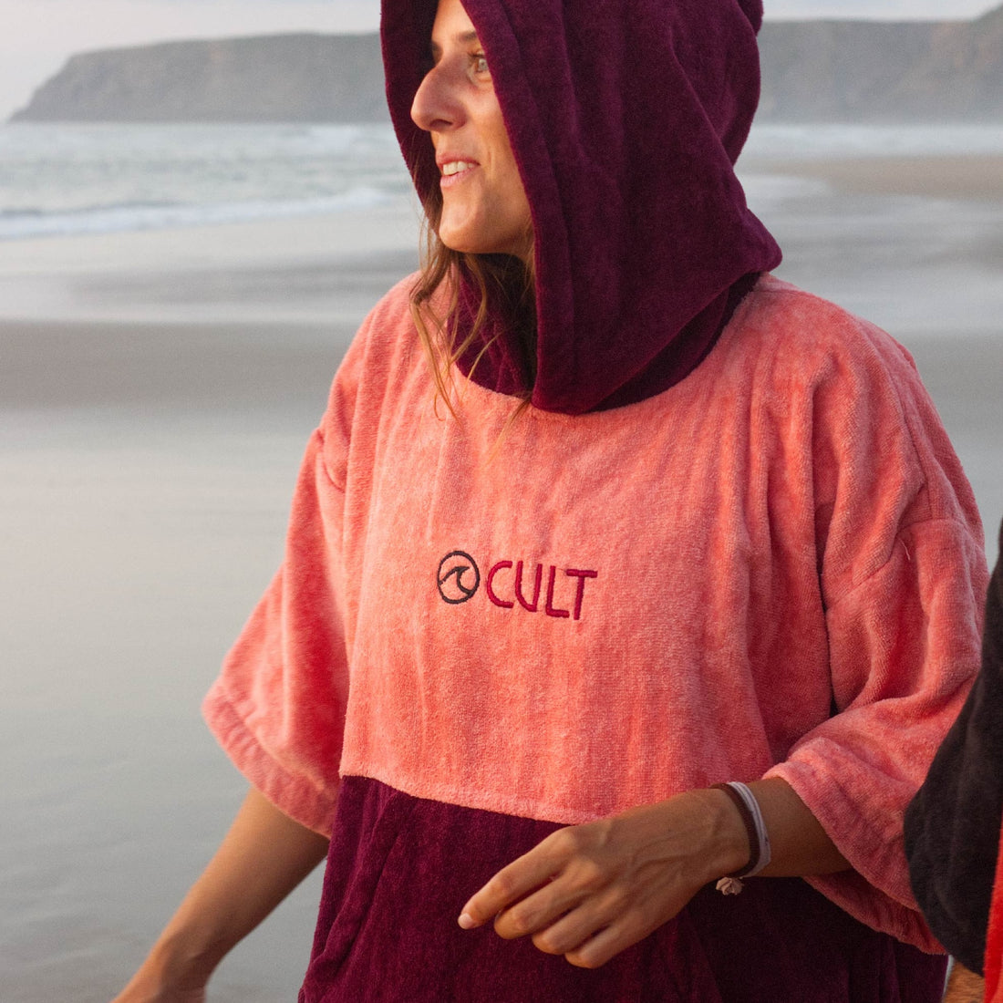 Poncho towel CORAL