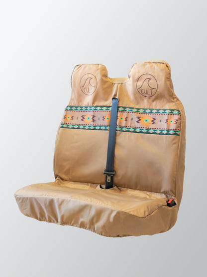 Double seat cover AZTEC Brown