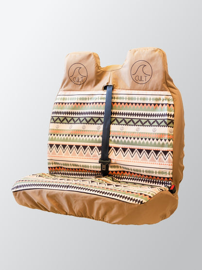 Double seat cover INDI Brown