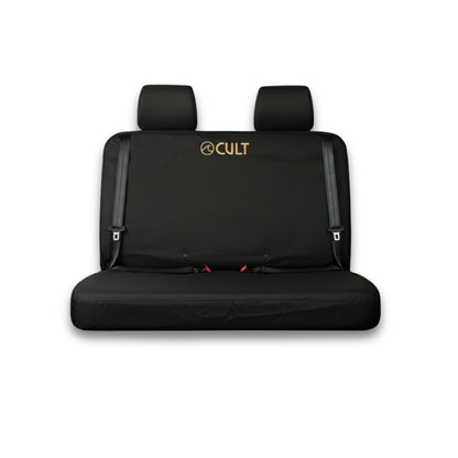 California Double Back Seat Cover BLACK (Headrest covers not included)