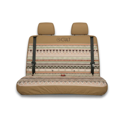 California Double Back Seat Cover INDI BROWN (Headrest covers not included)