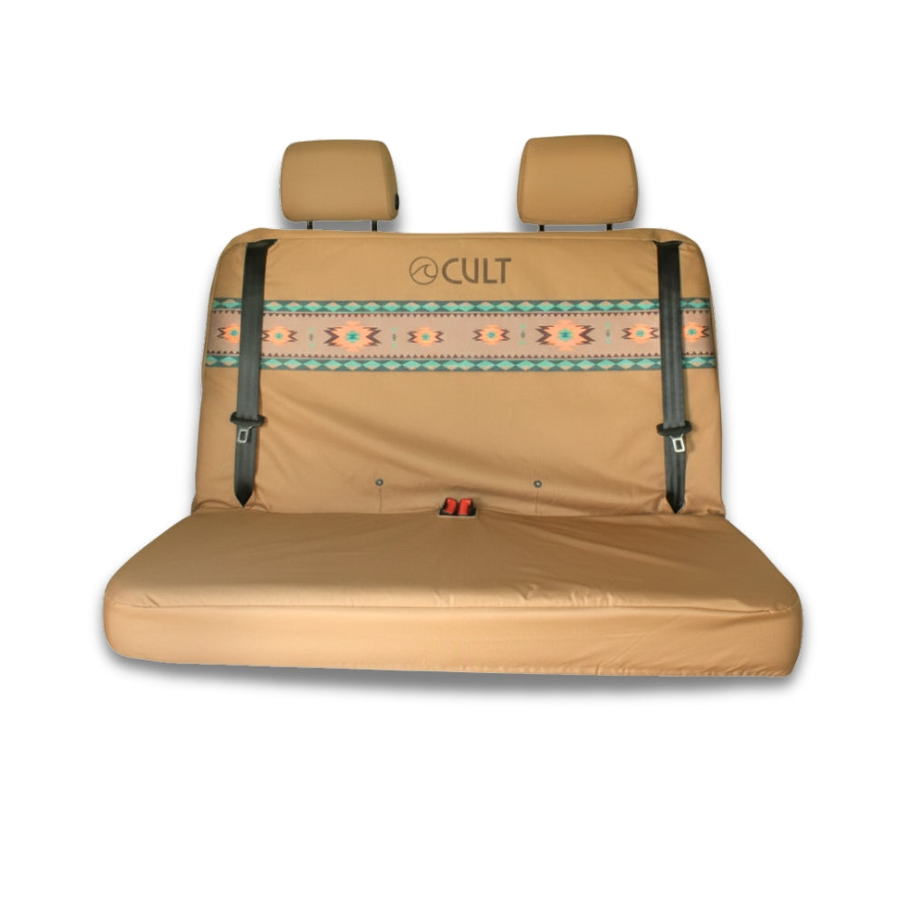 Funda para asiento trasero doble California MARRÓN AZTEC
